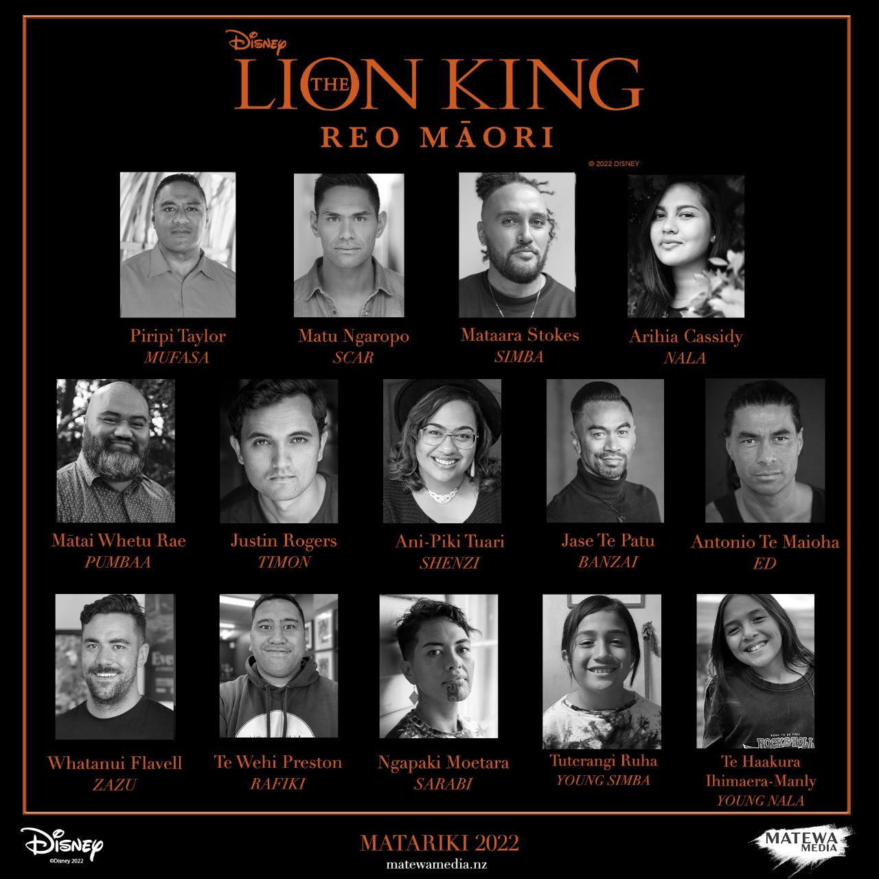 The Lion King Reo Māori cast has just been announced
