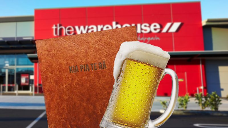 The Warehouse legit told people to 'have a beer day' with a Māori misspelling on a notebook