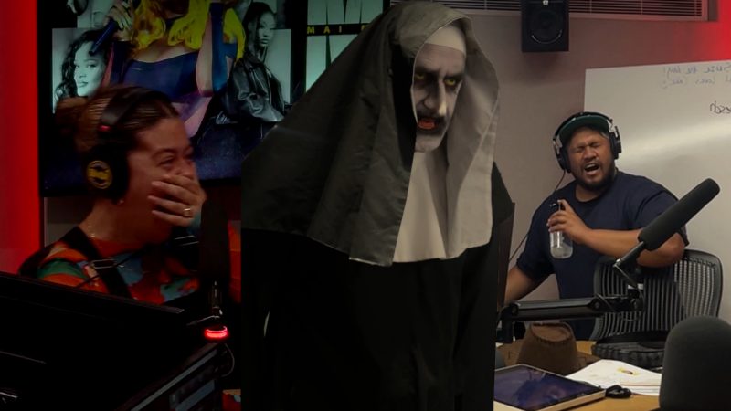 The Nun scared the life out of Tegan and Storme live on air 