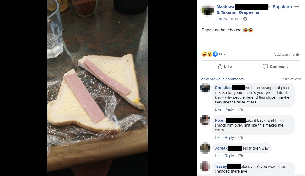 Kiwi bakery comes under fire after serving up the stingiest $5 ham sandwich of all time