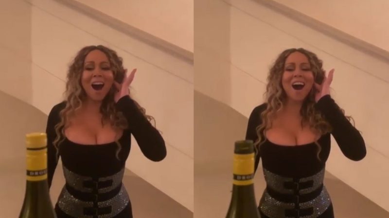 WATCH: Mariah Carey takes on the "bottle cap challenge" using her signature high notes