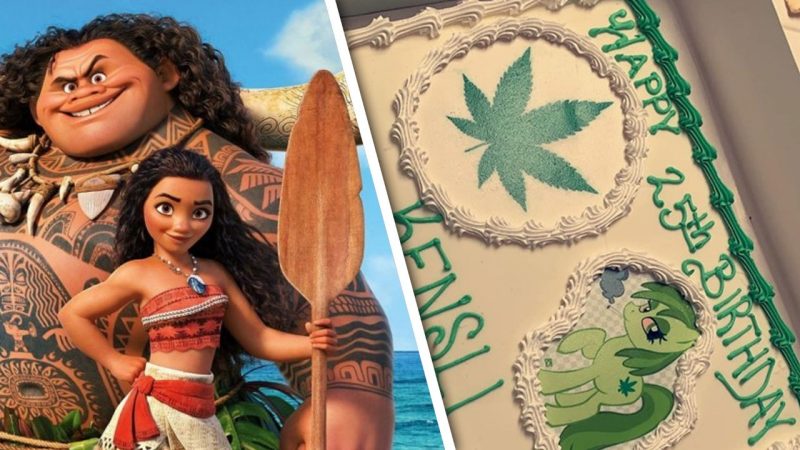 Woman asks for "Moana" themed birthday cake but gets sent marijuana themed one by mistake