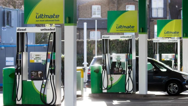BP announce two of their stations are giving away free fuel today for one hour