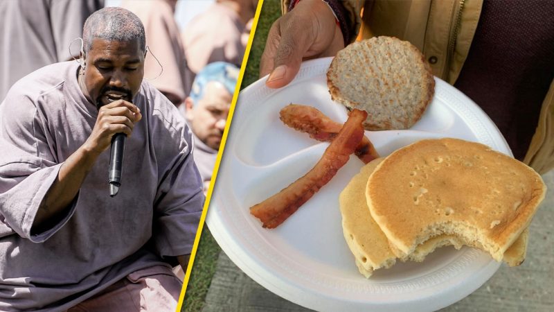 Kanye West gets trolled online for selling the stingiest $55 'brunch meal' at Sunday Service event