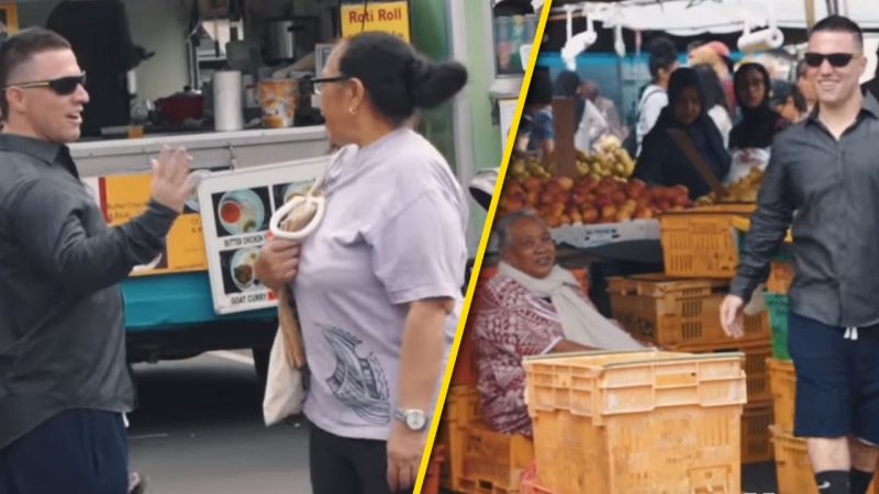 WATCH: "White Guy" shocks people at the Otara markets by speaking Samoan fluently