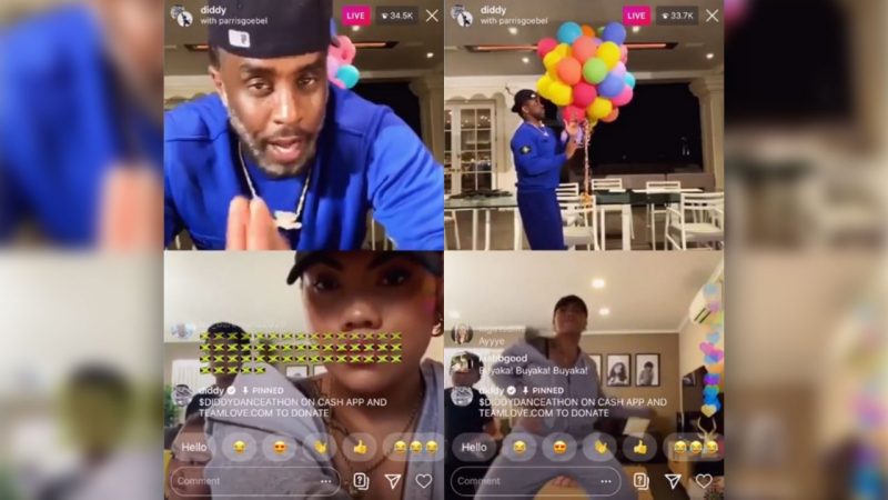 WATCH: Parris Goebel and Diddy have a dance party on IG live