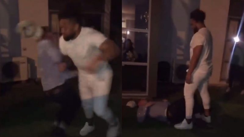 WATCH: Man gets absolutely smashed doing the 'Run It Straight' challenge against Manu Vatuvei