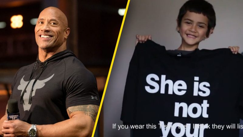The Rock responds to 5-year-old Angelou Brown's incredible message about domestic violence