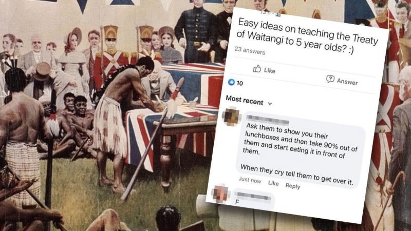 Teacher suggests interesting method for teaching young children about the Treaty of Waitangi