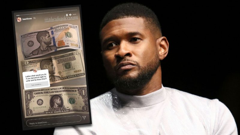 Usher roasted after he allegedly paid strippers in "Usher bucks" instead of money