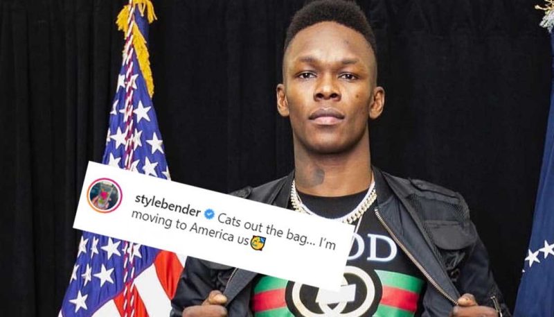 Israel Adesanya is moving to the US
