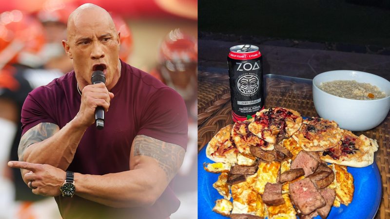 Dwayne 'The Rock' Johnson shares his hearty pre-workout breakfast feed on Instagram