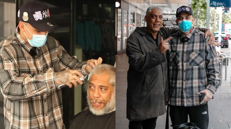 Local barber documents his journey giving free haircuts to homeless in downtown Auckland