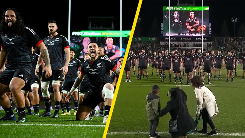 Watch: Māori All Blacks pay tribute to late teammate Sean Wainui with spine-tingling haka