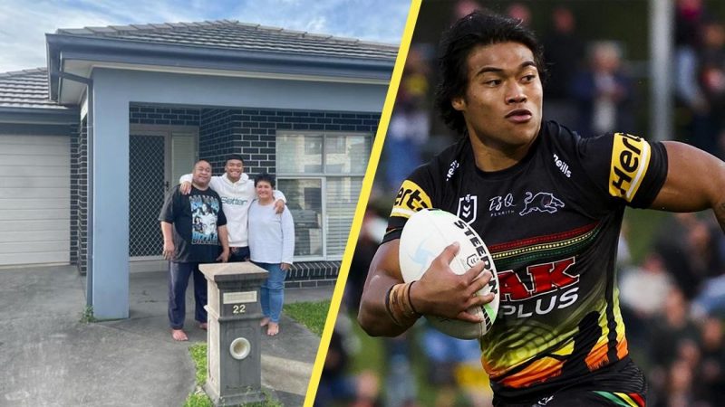 NRL star winger Brian To'o realises his dream of buying his parents a house