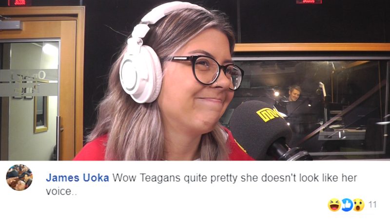 Tegan discovers if listeners think she has an ugly voice