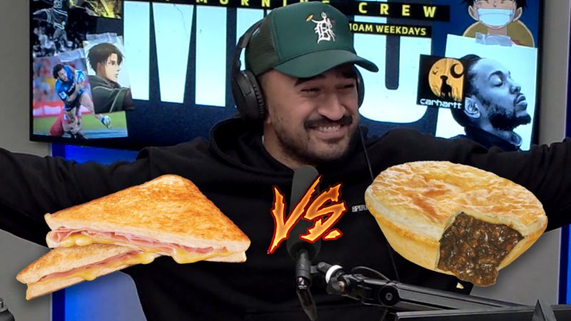 "Don't fight it": Jordan audaciously claims that Cheese Toasties are better than Pies