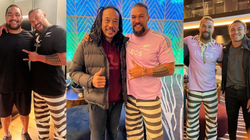 Jason Momoa 'so star struck' hanging with his 'idol' Tana Umaga and the rest of the All Blacks