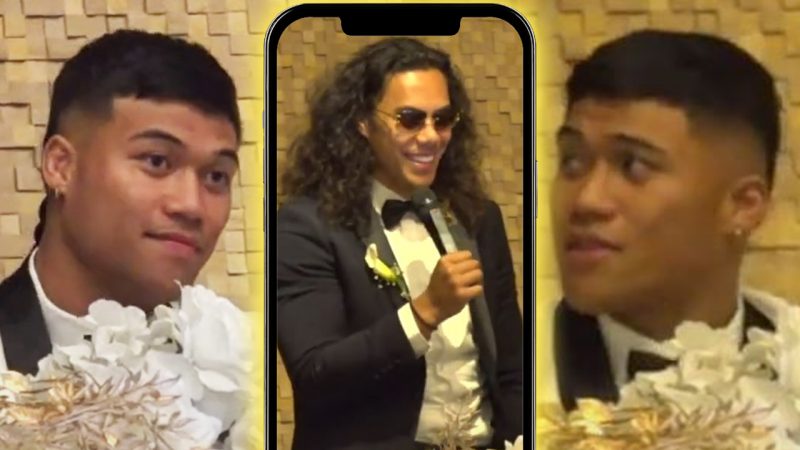 ‘Gonna get a hiding’: Jerome Luai goes too far during best-man speech at Brian To’o’s wedding