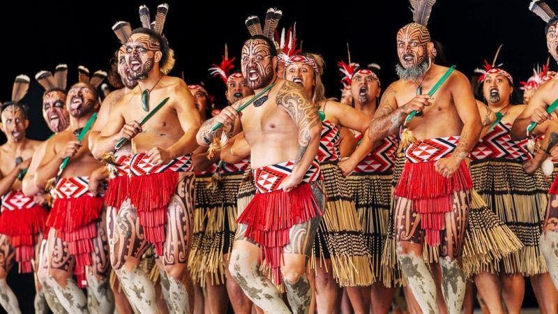 Wairoa kapa haka group cover legs in mud from Cyclone Gabrielle during Te Matatini performance
