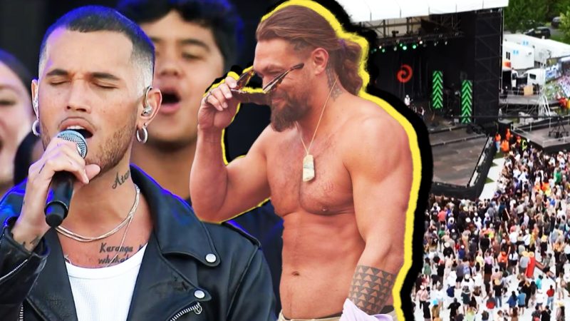 Jason Momoa stripped off at the Maranga Rise Up Cyclone relief gig which raised massive funds
