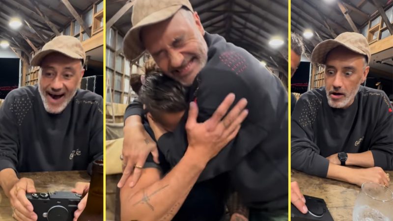 Jason Momoa surprised Taika Waititi with a hella personal gift and his reaction is gold