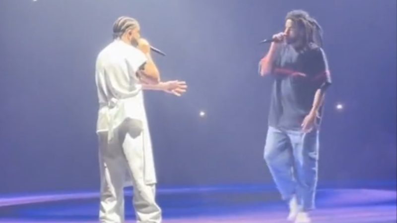 WATCH: Drake surprises fans with special performance from J Cole before popping a huge question