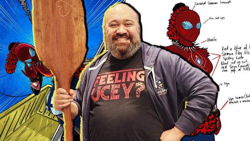 ‘Who else is going to represent?’: South Aucklander goes viral for his Samoan Spider-Woman art