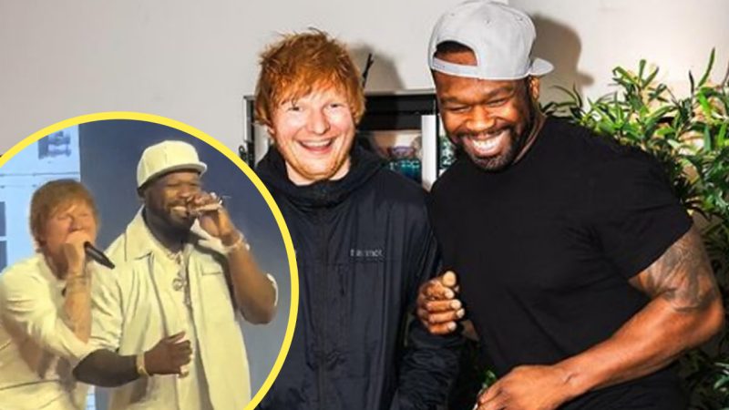 50 Cent surprised his London crowd with Ed Sheeran, and how'd we just found out they're mates?
