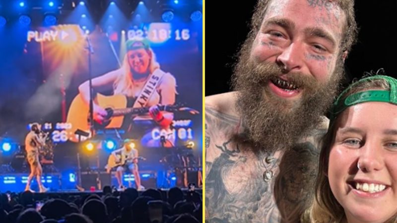 Watch Post Malone pull a Kiwi guitarist onstage to play his song 'Stay' during his NZ show