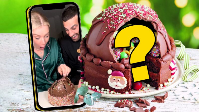 Woolworths' viral Christmas Cake is in NZ and keen as to smash it up and then smash it back