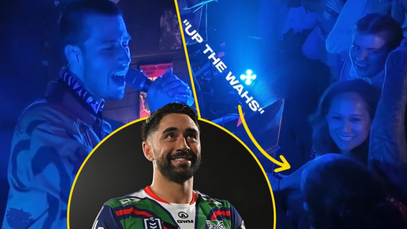 Drax Project improvised a new NZ Warriors team anthem from a Perth fan screaming 'Up the Wahs'