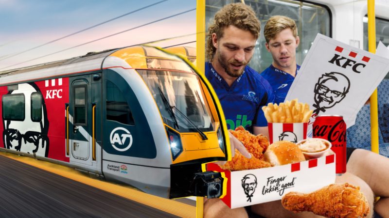 KFC is running a legit 'Gravy Train' to Eden Park Blues games - and yep, there's free chicken