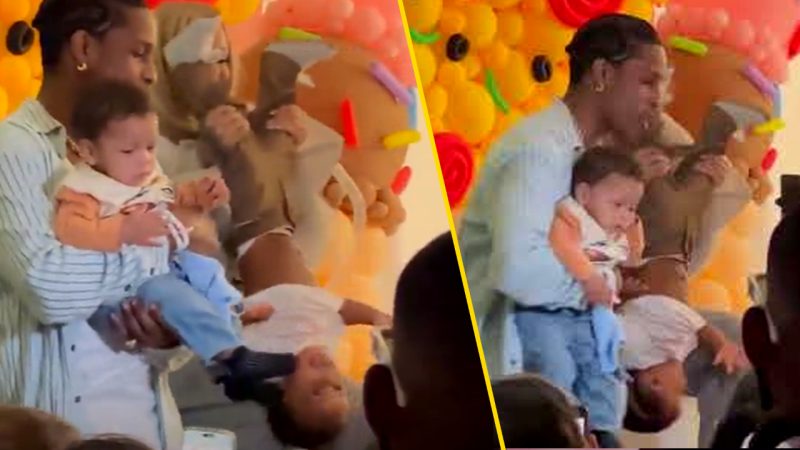 'Wrong!': Rihanna cops heat for 'flipping a baby upside down' at 2yo son's birthday party 